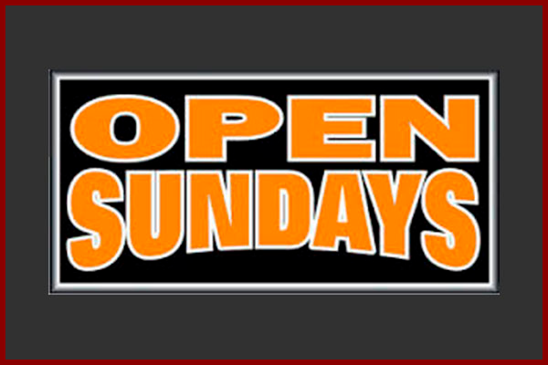 Save $5.00 SUNDAY ONLY